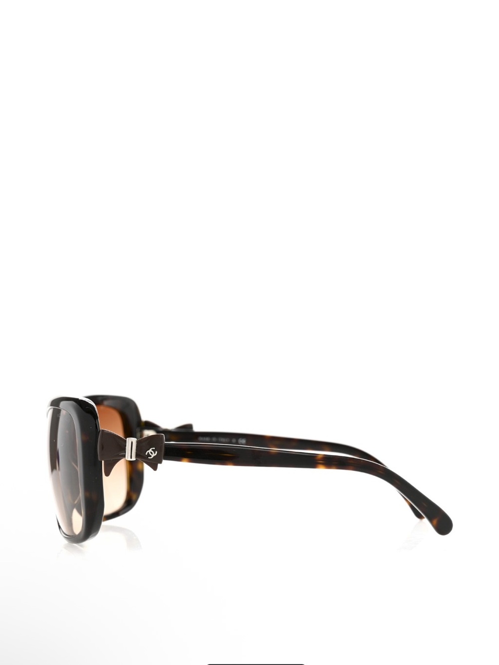 CHANEL CC Bow Tortoiseshell Sunglasses Brown Gradient Lenses - Picture 3 of 16